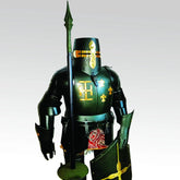 Wearable steel suit of armor for cosplay and display